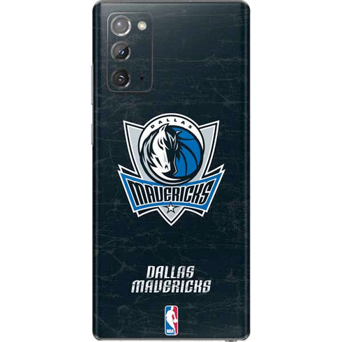 NBA Dallas Mavericks Black Primary Logo Galaxy Note20 5G Skin